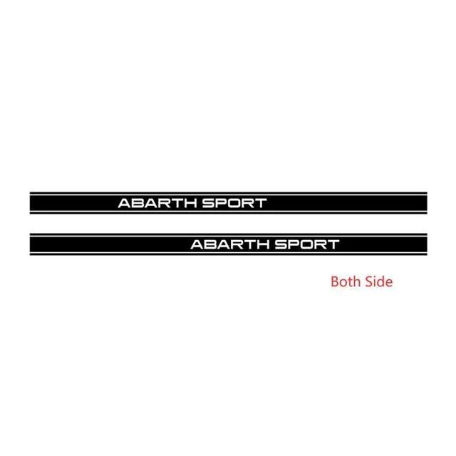 乐天商城 - フィアット FIAT 500 Panda Abarth アバルト ABARTH サイド ステッカー デカール 2枚セット Glossy black