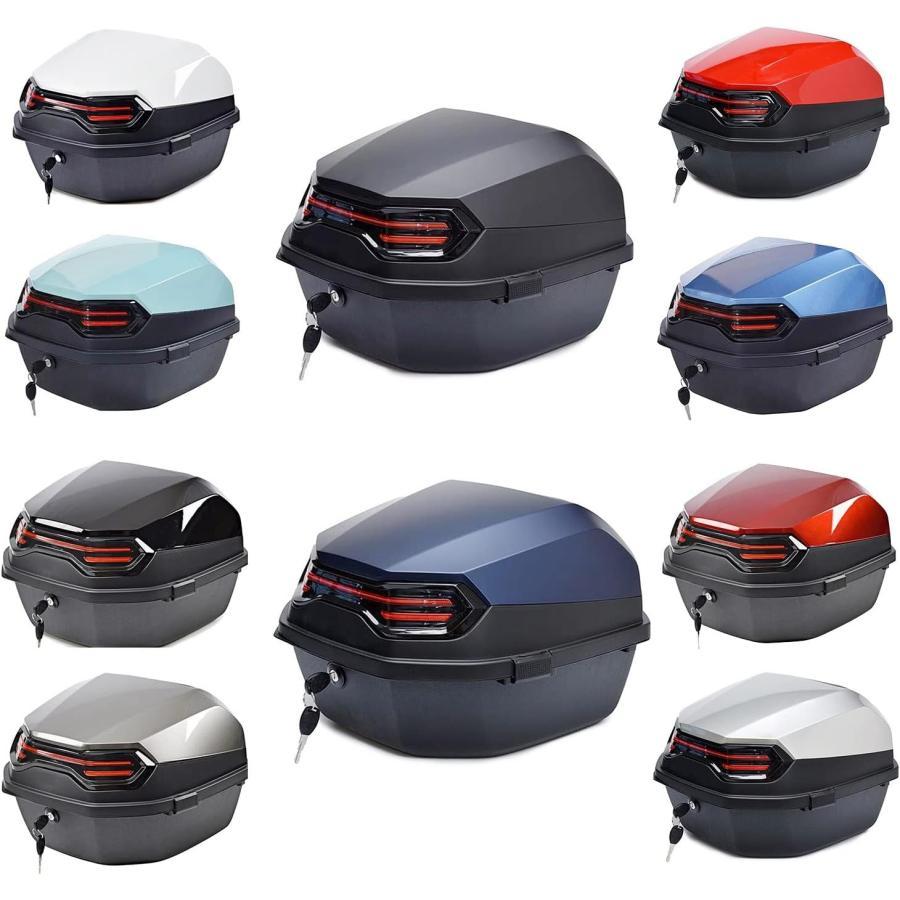 乐天商城 - 40L バイク ケース 防水 リアボックス ユニバーサル ケース バイク用 リアボックス 取付アタッチメント付き