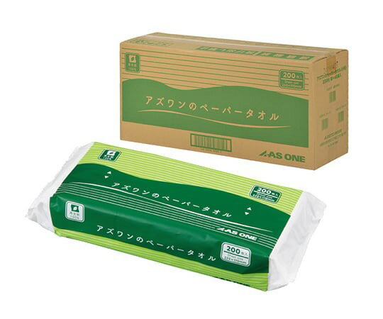アズワンのペーパータオル（小判）1ケース（200枚×48袋入）7-829-51