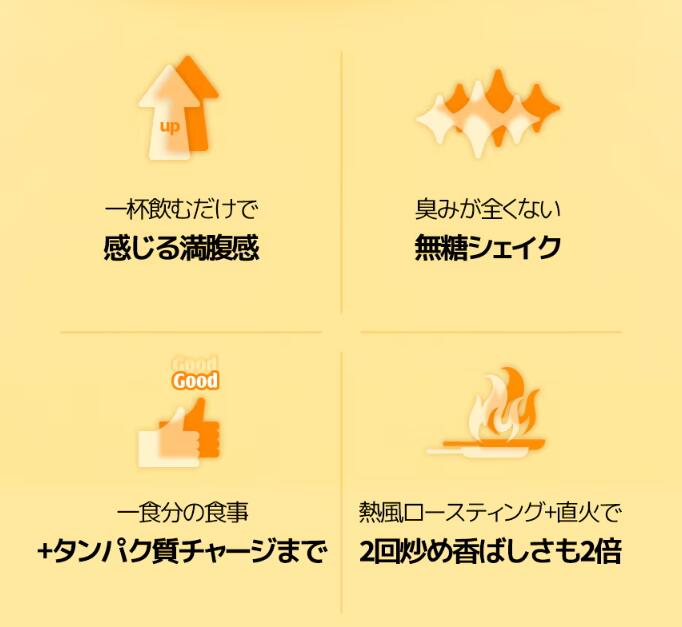 置き換えプロテイン ザクザク食感 プロテインシェイク 450g (15日分) 黒ゴマ味 韓...