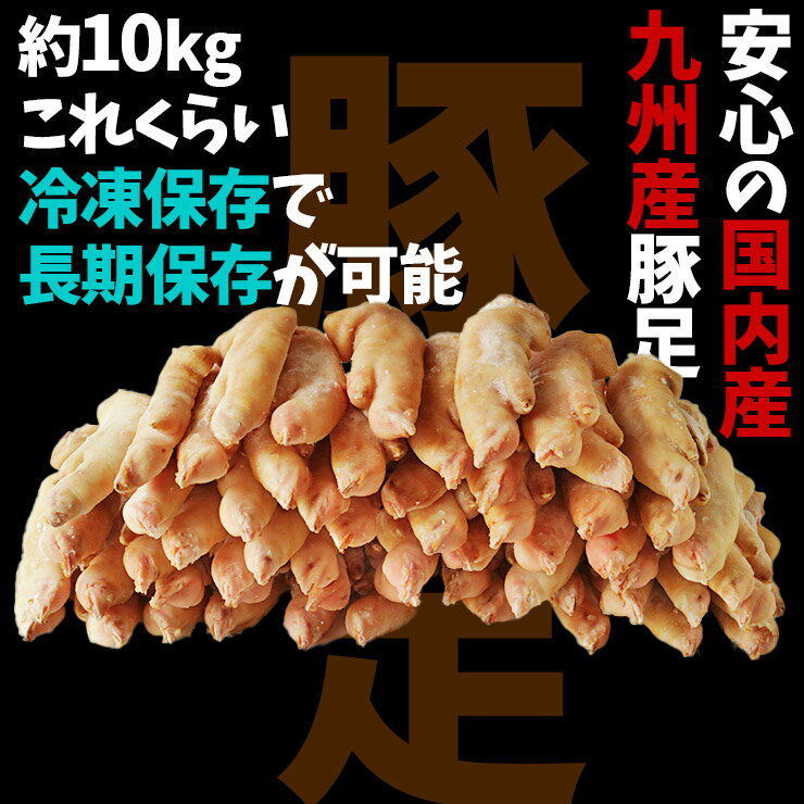 国産 九州 豚足 とんそく てびち テビチ チョッパル トン足 トンソク 半割り カット 済み 2/1 豚足スライス 業務用 生 冷凍 約10kg 20〜30本前後 焼足毛処理済 送料無料 わんはぎ 韓国 チョッパル 猪脚 食品 珍肉 調理前 原料 未ボイル 焼き 訳あり 在庫処分 食品 コロナ支援 3