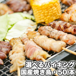 選べるバイキング 国産焼き鳥50本