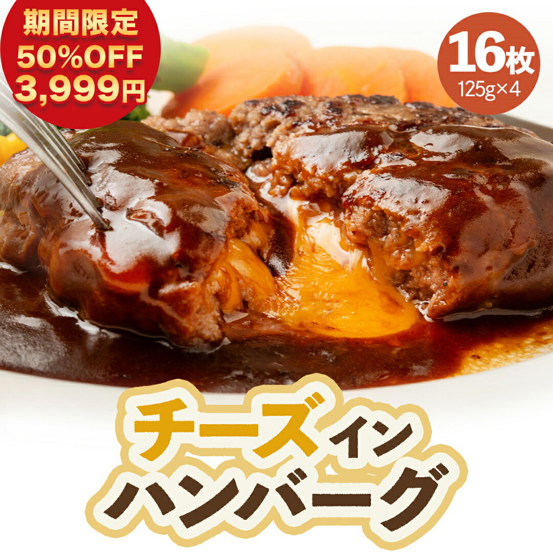 【 50％OFFクーポンで3,999円 】[ 大人気！ 12月中旬発送！] 濃厚な チーズ と 牛肉 の旨味！ 生 ハンバーグ パテ 冷凍 福袋 セット ギフト 16枚 お肉 肉 内祝い プレゼント 冷凍食品 送料無料 食品 処分 訳あり 業務用 お弁当 おかず