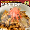  牛丼 丼の具 （ 6食 パック ） アウトレット サンプル お弁当 子供 時短ごはん 業務用 福袋 2024 食品