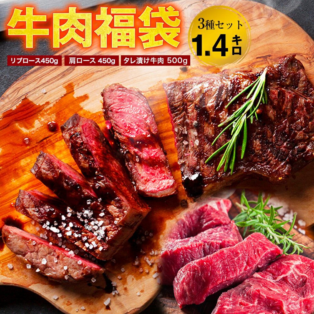 【 1キロ以上のステーキ 福袋 】 ステーキ ×3種 ステーキ 福袋 リブロース 肩ロース ステーキ BBQ ブロック 牛肉 牛 ステーキ肉 厚切り 食べ比べ お取り寄せ 詰め合わせ お取り寄せグルメ 福袋 2025 食品 BBQ バーベキュー 食材