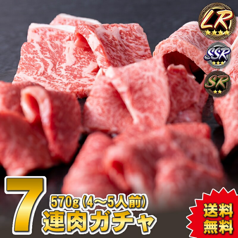 【リアルガチャ福袋】リアル肉ガチャ7連570g【SSR3品・SR1品確定・送料無料 父の日 お中元】