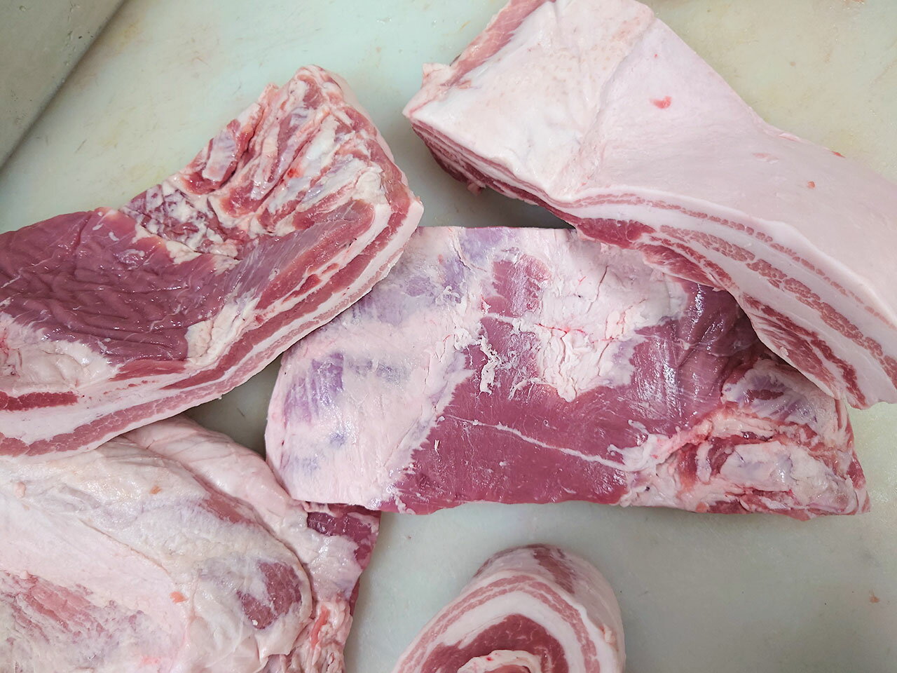 業務用　北海道産豚バラ・ばら　約1000g　ブロック 2