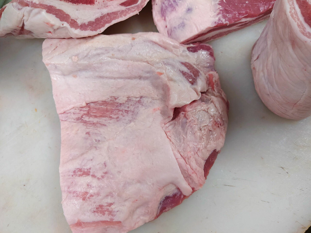 業務用　北海道産豚バラ・ばら　約1000g　ブロック 3