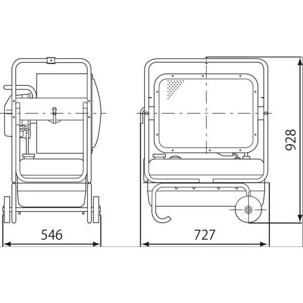 オリオン HR330E-L ジェットヒーター 業務用暖房器赤外線 BRITE ブライトヒーター ...