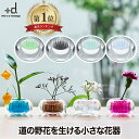 一輪挿し 花器 花瓶 【2個以上 送料無料】 +d MICHI KUSA ミチクサ フラワーベース 日本製 | インテリア雑貨 おしゃれ 卓上 ガラス 丸型 道の野花 葉っぱ 花 みちくさ フラワー 生け花 飾り シンプル 北欧 オフィス お部屋 在宅ワーク 玄関 かわいい プレゼント ギフト