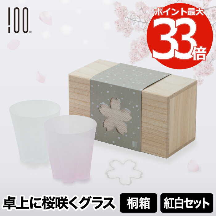 SAKURASAKU glass ペア ロックグラス ペア 紅白セット 【選べる特典付き】 さくらさく 雪桜 日本製 ガラス酒器 グラス コップ ガラス 江戸硝子 食器 タンブラー サクラサクグラス 酒器 お酒 焼酎 ウイスキー 晩酌 引出物 桜色 キッチン 桐箱 かわいい おしゃれ お祝い 結婚祝い プレゼント ギフト