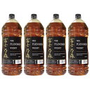 富士乃森 金ラベル 4000ml x 4本 (1BOX) 37度 (THE FUJINOMORI WHISKY) ザ フジノモリ ウィスキー 日本国産 ブレンデット ウイスキー