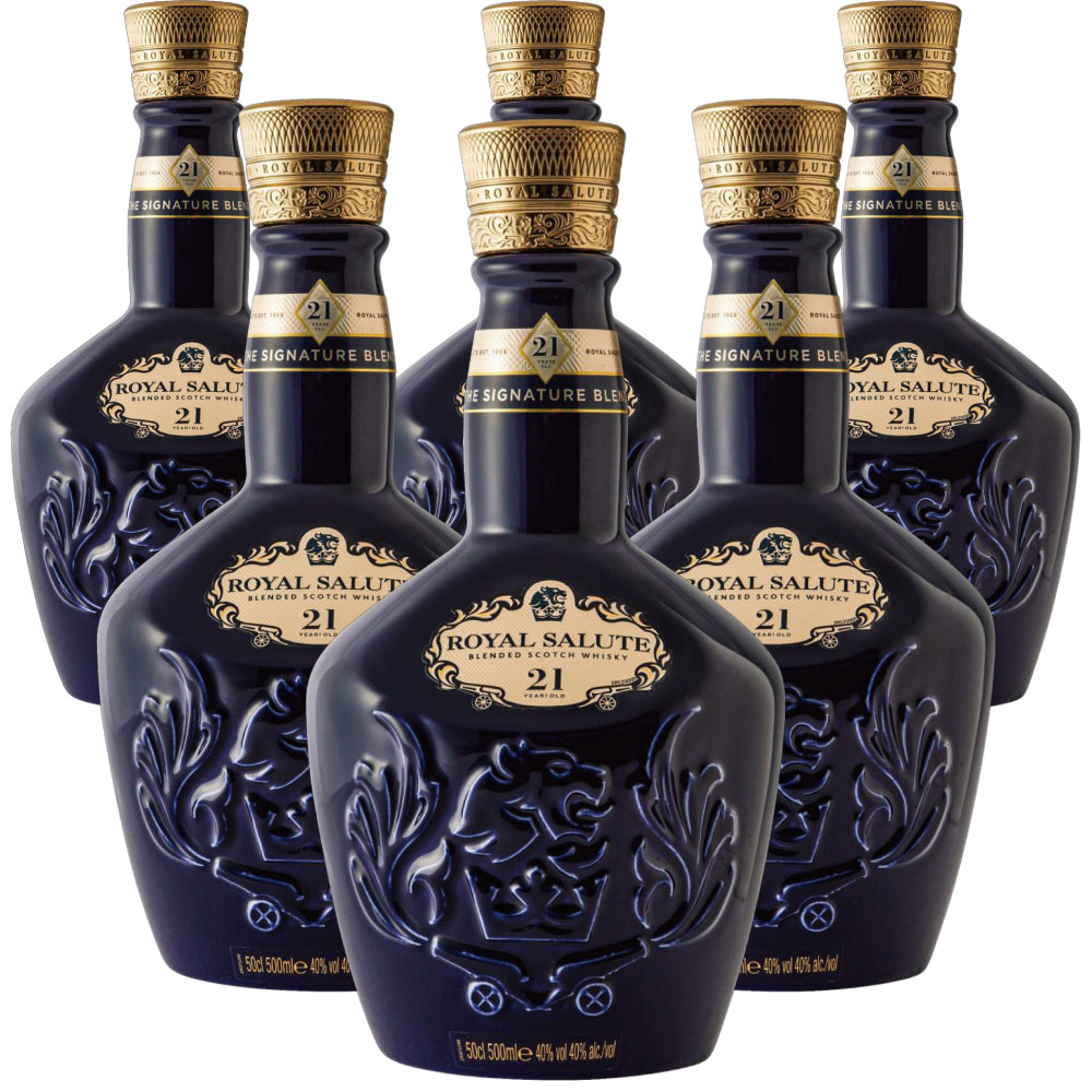ローヤルサルート 21年 シグネチャーブレンド 500ml 6本 箱売り 1BOX / ブレンデッドスコッチウイスキ..