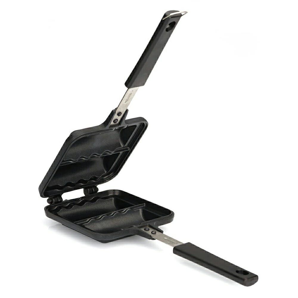 SESE ダブル ホットサンドメーカー Sandwich Double Pan 直火式 取り外し可能 2枚のフライパンとしても..