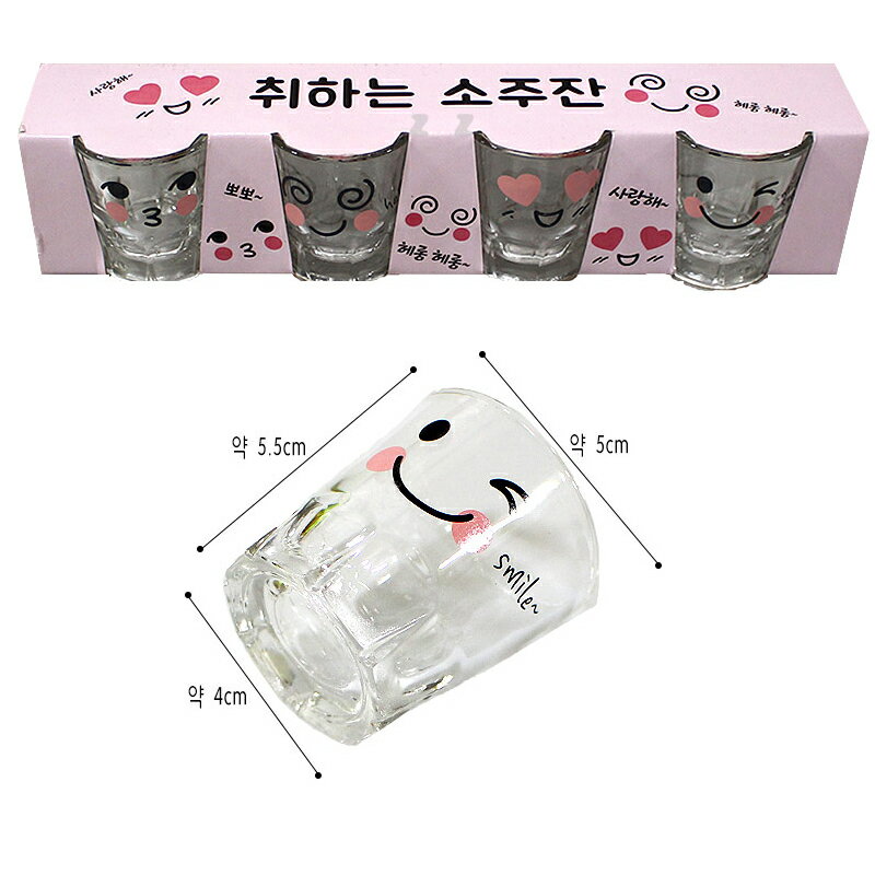 乐天商城 - 酔っ払い ソジュグラス 4p SET