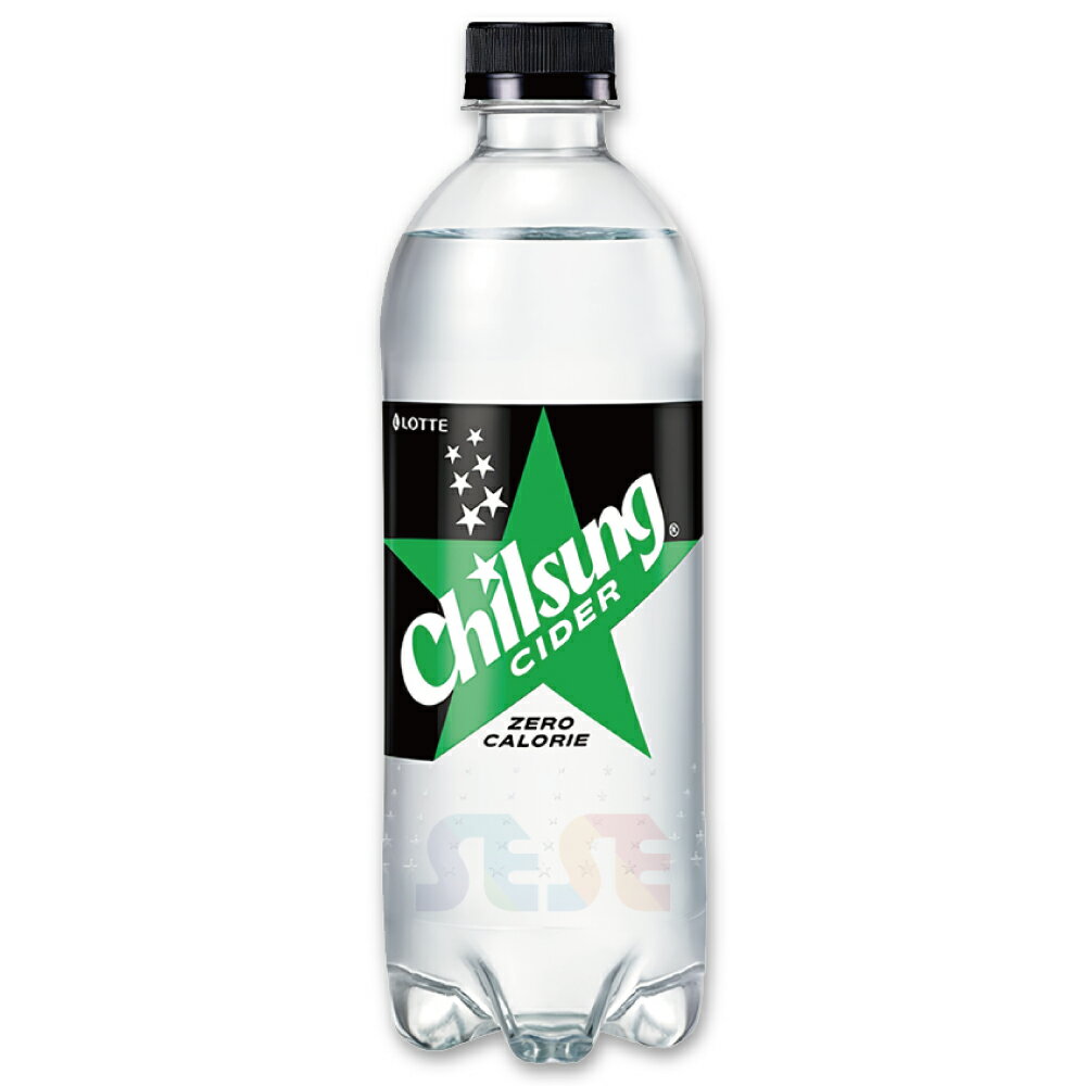 ロッテ ZERO チルソンサイダー 500ml(PET) / 韓国飲料 七星 ゼロカロリー