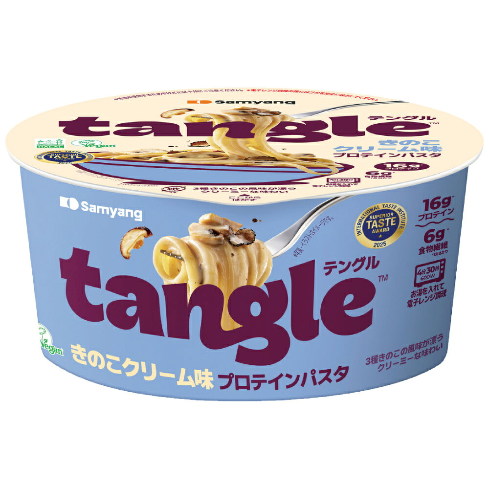 樂天商城 - テングル きのこクリーム味 プロテインパスタ 105g / tangle BIGカップ