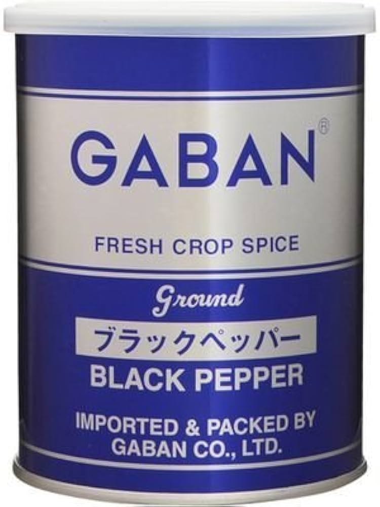 GABAN ブラックペッパーグラウンド (缶) 210g