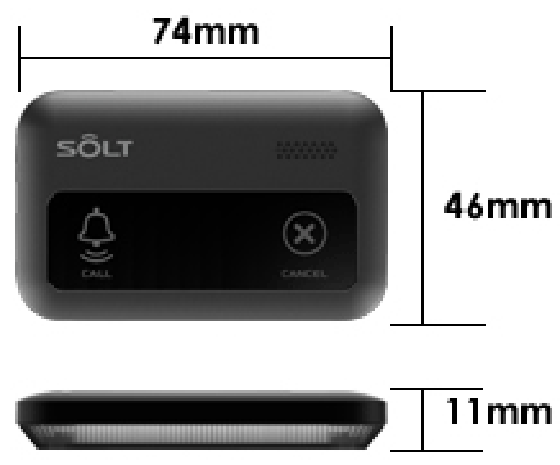 【SOLT】飲食店・レストラン・工場・介護・呼び出しベル 固定受信機1台＋角型送信機13台セット 2