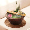カエル 梅雨 置物 蛙 水鉢 初夏 玄関 雑貨 ミニ かわいい おしゃれ かえる グッズ 雑貨 風水 飾り 和紙 雨蛙 蓮 睡蓮 スイレン オブジェ ディスプレ...