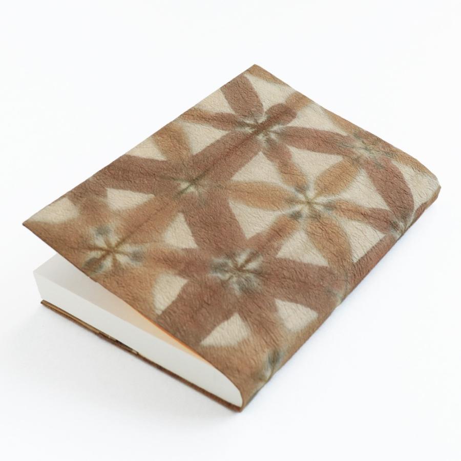 楮(こうぞ)100% 和紙 文庫本カバー 草木染紙 ブックカバー ブラウン系