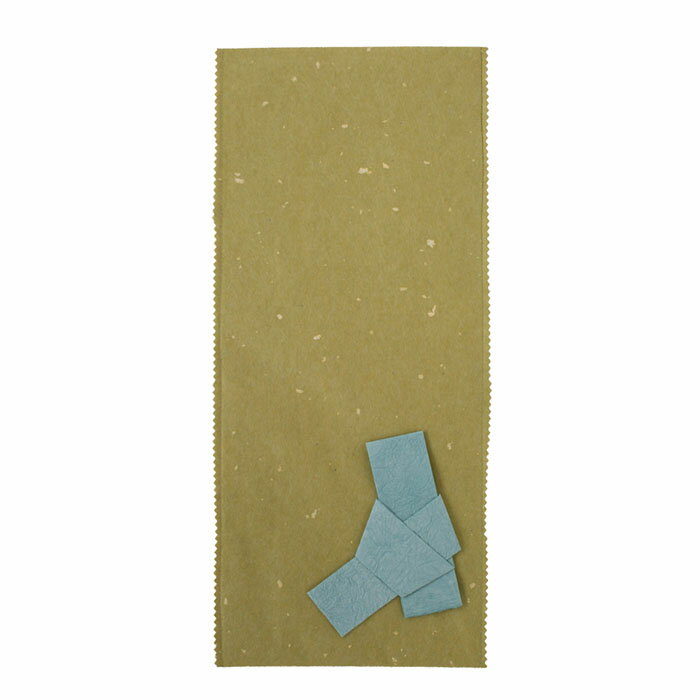 ラッピング袋 ボトルサイズ ペーパーバッグ シワ 発泡和紙 若草 S (1枚入)