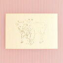 年賀状 鳥獣戯画 牛 うし ウサギ 和紙 絵葉書 干支 卯年 丑年 ご挨拶 絵はがき ポストカード 額縁 お正月|干支年賀はがき 鳥獣戯画風 兎と牛 2枚入