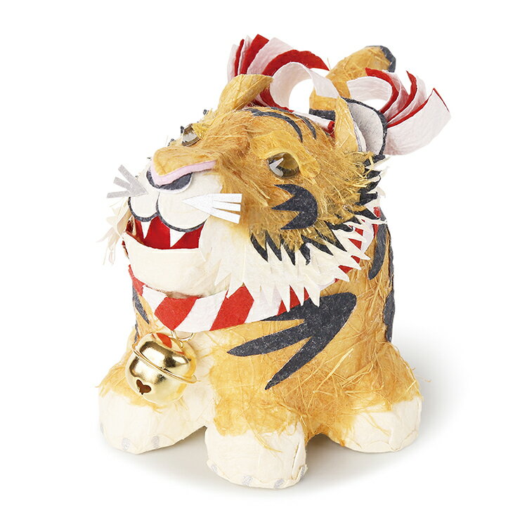 端午の節句 五月人形 とら タイガー 縁起物 置物 置き物 tiger お祝い 記念品 ギフト かわいい和紙の五月飾り 吉祥寅