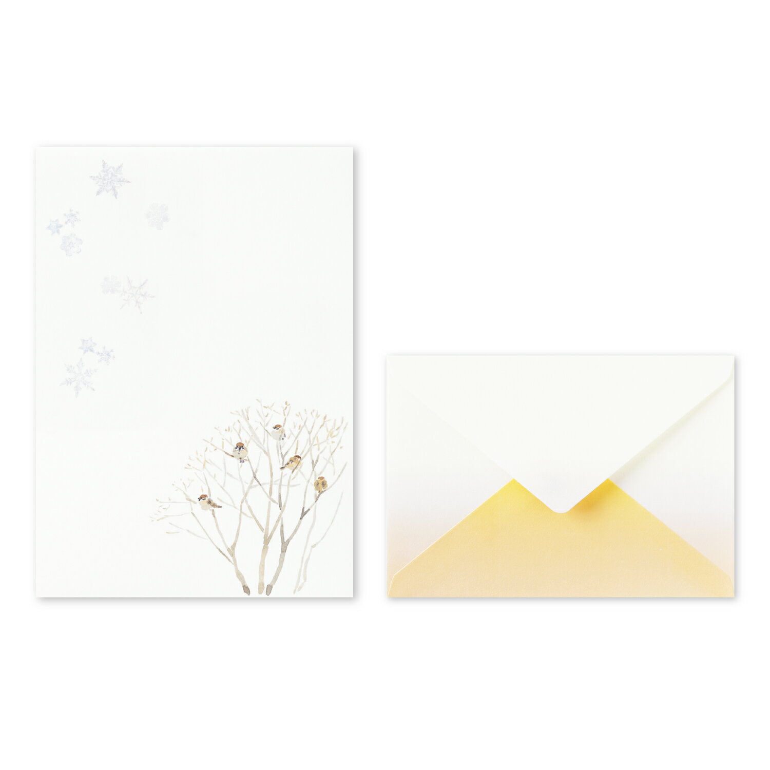 レターセット 冬 すずめ 福良雀 雀 和紙 便箋 封筒 A5 便箋 洋形2号 封筒 レター用紙 手紙 お便り 手紙 挨拶状 お礼状 ギフト プレゼント 贈り物 ...