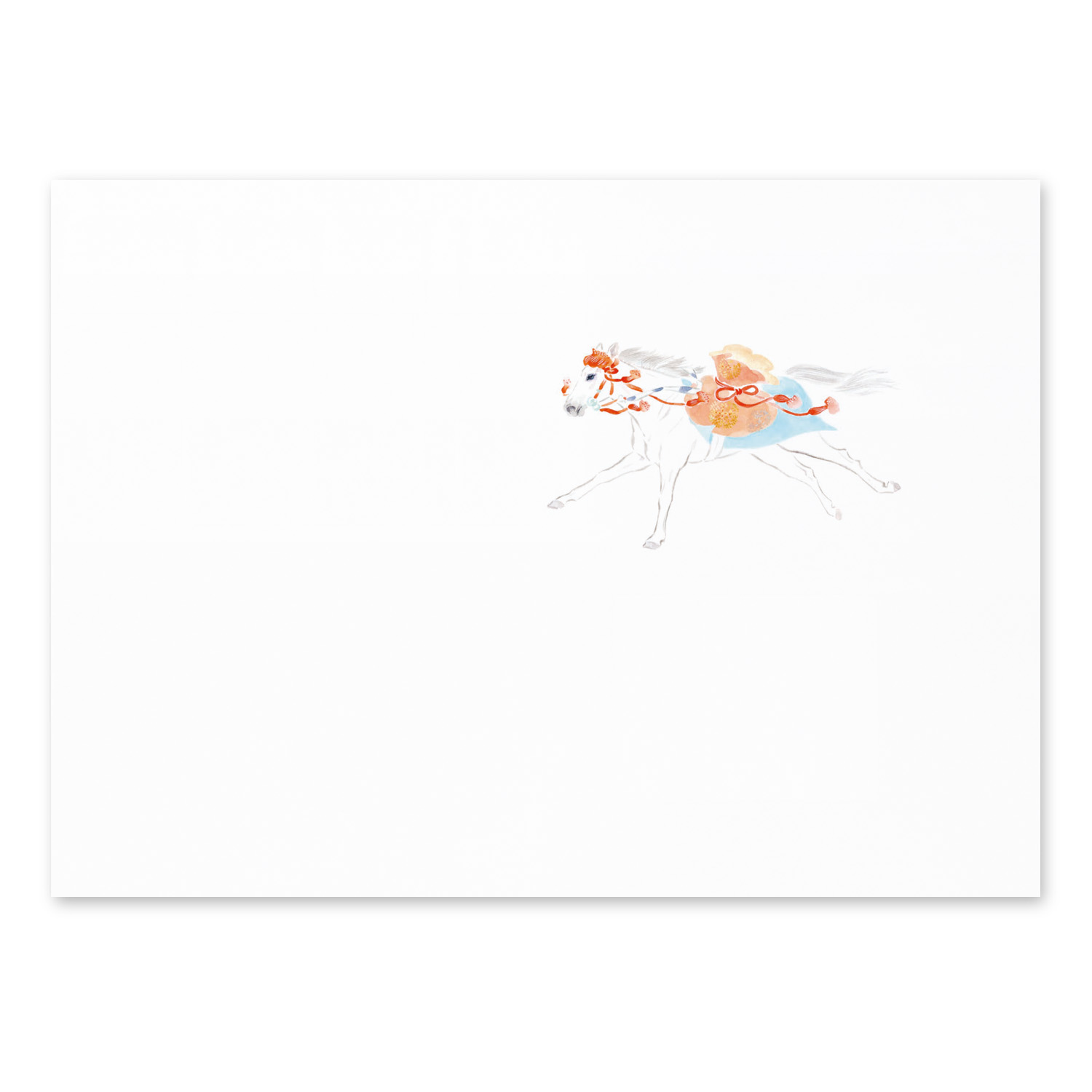 プレースマット 和紙 テーブルマット お正月 新年 迎春 干支 十二支 午年 うま 馬 祝膳 掛け紙 敷き紙 おしゃれ おもてなし お祝い 料理 おせち|ランチョンマット 福馬 3枚入