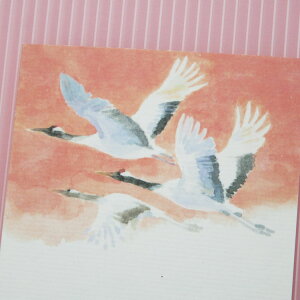 和紙の絵葉書 年賀状 新年 ご挨拶 つる ツル 年賀はがき 丹頂鶴 2枚入販売 年賀状印刷 年賀状作成ソフト セール