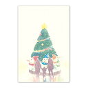 絵葉書 和紙 クリスマスカード ポストカード クリスマス ツリー 雪だるま Christmas 寒中見舞い お便り 年賀状 ご挨拶 お礼状 手紙 メッセージカー...