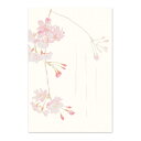 絵葉書 和紙 さくら 桜 枝垂れ桜 お花見 はがき 罫線あり お便り ポストカード ハガキ 手紙 日本製 メッセージカード サクラ 退職 ご挨拶 受験 合格 入...