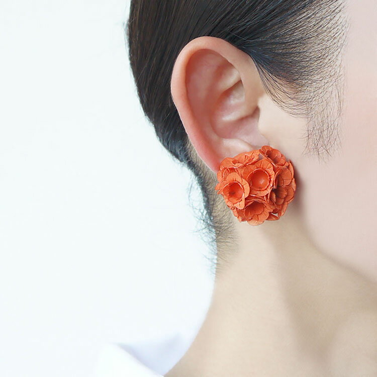 Paper Accessory flower » clip earringAYK fuji S 