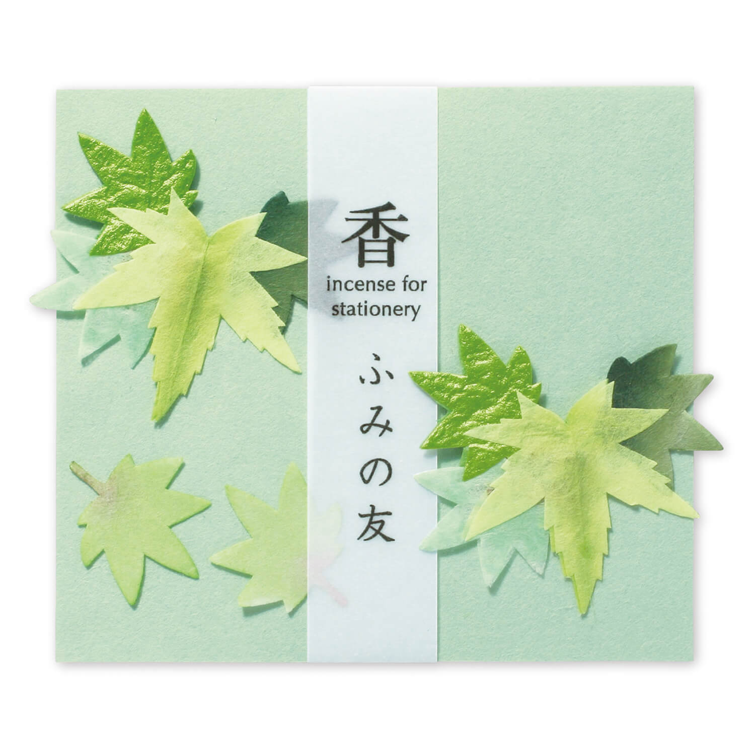 文香 手紙に添えるお香 青楓 手紙 和紙 天然の香木 パーツ 名刺 手帳 名刺入れ オーナメント 日本製 便箋 お便り ご挨拶 お礼状|かほりふみの友 新緑 お...