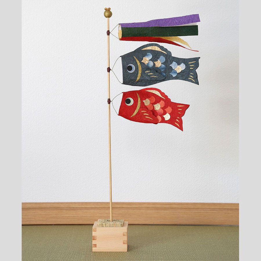 和紙のピック 室内 五月飾り 置物 端午の節句 枡俵飾り 鯉のぼり 大のサムネイル