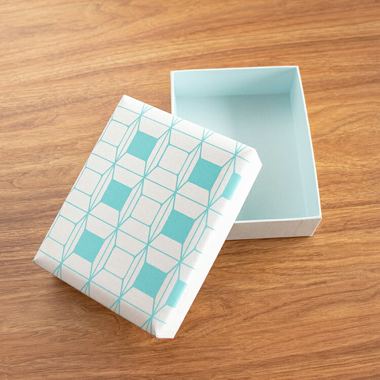 文箱 和紙 ハガキ 和紙 手紙 小物入れ 年賀状 保管 整理 紙製 フタ付き 収納 軽い コンパクト 日本製 水色|文庫箱 綴−tsuzuru