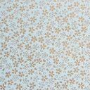 和紙 色鳥の子紙 シルク印刷 さくら 色抜き 水色×金(341-ハ)【約40 × 55cm】1枚