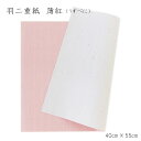 和紙 折形 礼法 折り形 ペーパー ピンク 包装 包む羽二重紙 薄紅 うすべに (1枚)【40×55cm】