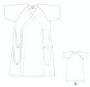分娩衣 和服型 Gポプリン 1枚