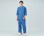 検診衣（上衣・はおりタイプ）型番:LK-1431 ブルー