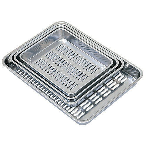 特長 ●角バットに重ねて使用できます。 仕様 ●材質：ステンレス（SUS304） ●サイズ（外寸）：325×260×40mm ※返品・交換不可でお願いしております。　