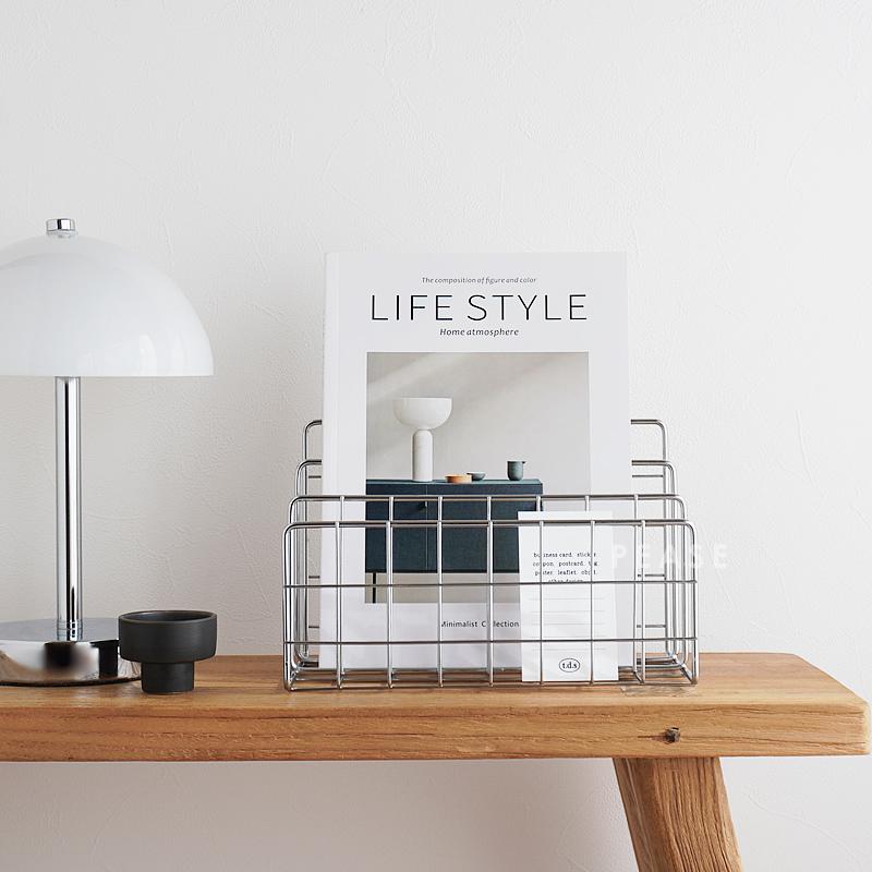 【ブラックフライデーP5倍】 Z-Pearl ブックスタンド レターホルダー マガジンラック アイアン ディス..