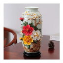 Z-Pearl 花のための花瓶 景徳鎮の花瓶 立体的な花のセラミック手工芸品の花瓶 家の装飾 リビングルームのテレビキャビネット ワインキャビネットの装飾 花瓶...
