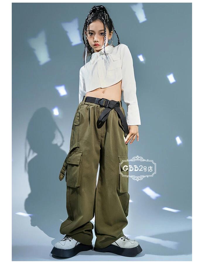 ダンス衣装 女の子 ファッション ダンスウェア ジャズダンス ドラムショー へそ出...
