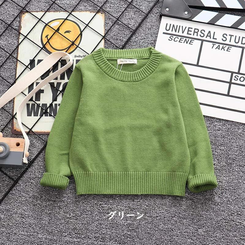 11色 セーター キッズ 子供服 女の子 男の子 スクールセーター 洗える ベビー服 ト...