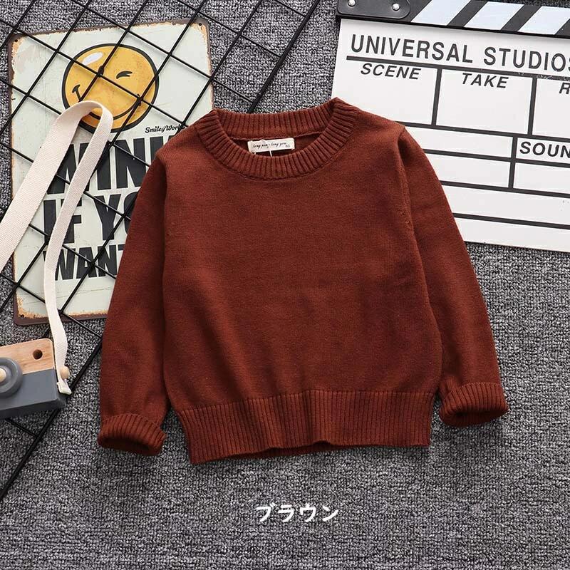 11色 セーター キッズ 子供服 女の子 男の子 スクールセーター 洗える ベビー服 ト...