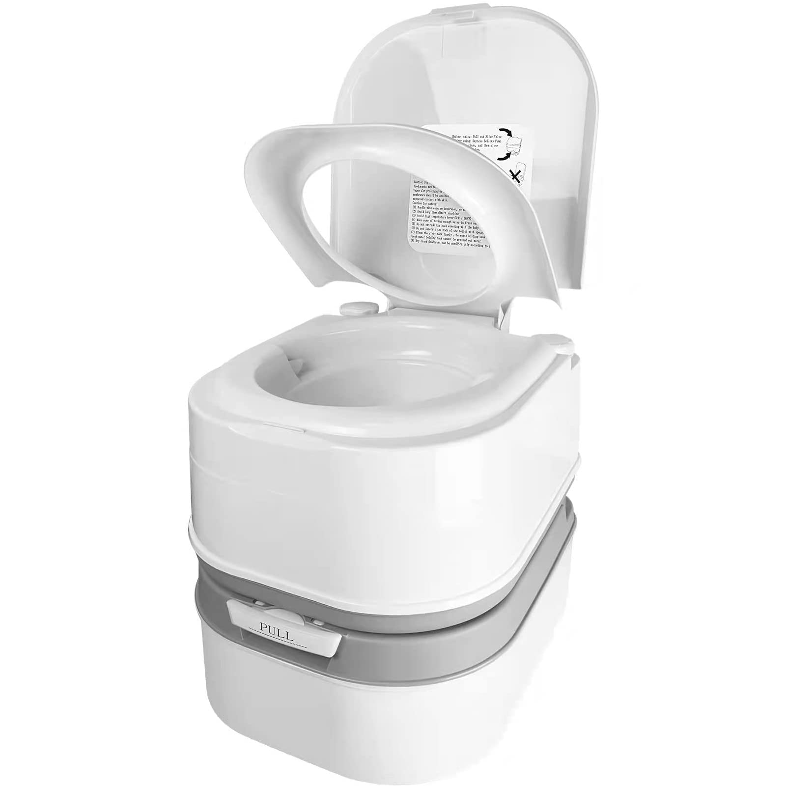 ポータブル水洗トイレ 簡易トイレ 20L(水洗タンク) 24L(汚水タンク) 介護用 非常用 災害用 防災 携帯トイレ シングル水出口 ベローズポンプ式 持ち運び簡単 使用簡単 ABS材質 大容量 耐荷重130kg お年寄り 高齢者 寝室 旅行 災害時 キャンプ 車内 車中泊 釣り media-gear-10037533 ZPearl パッケージ画像