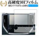 ビルトインナビ CN-FX800DFD (スバル用) パナソニック 保護 フィルム 強化ガラス と 同等の 高硬度9H ブルーライトカット クリア光沢タイプ 改...