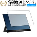 cocopar 15.6インチ モバイルモニター FHD R型 YC-156R 保護 フィルム 強化ガラス と 同等の 高硬度9H ブルーライトカット クリア光沢タイプ 改訂版 有償交換保証付き